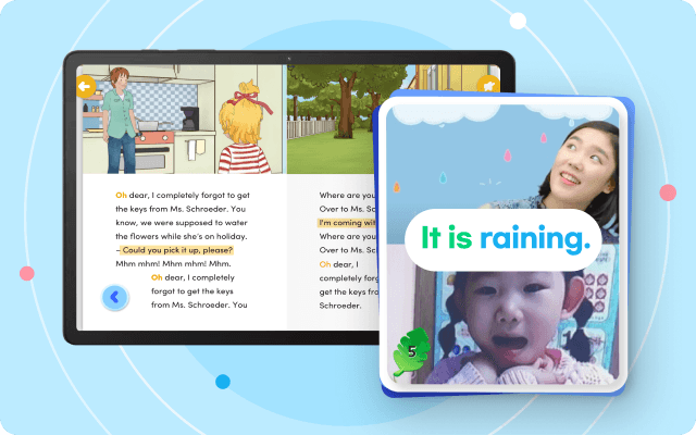 GV 스피킹 태블릿 화면