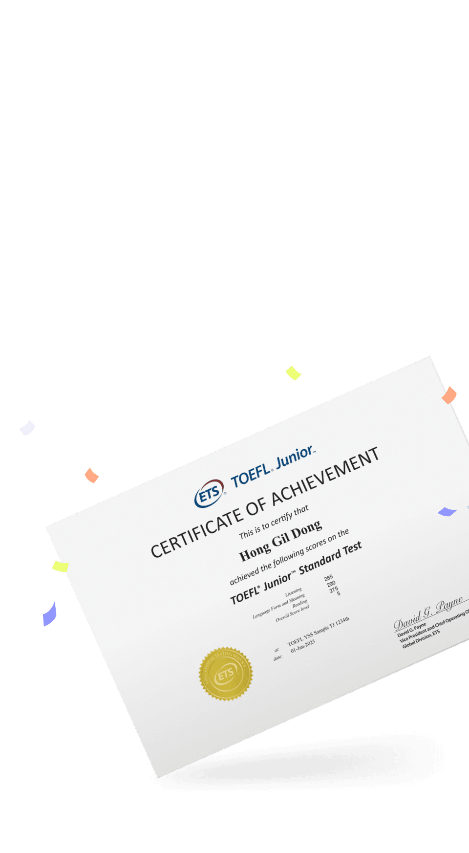 TOEFL Junior Certificate